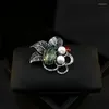 Brooches Retro Natural Flower Brooch For Women Suit Pearl Jewelry Exquisite Corsage Pin Mother's Day Gifts Clothing Accessories Party