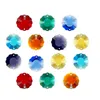 Garden Decorations Crystal Plum Blossom Pärlor 25mm True Color Chandelier Prism Crystals Sun Catcher Rainbow Maker Home Decoration Ornaments