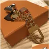 Key Rings Keychain Designer di lusso Gold Metal Chiama Classica Lettera di marca Rose Lock Star Star Torchiali eleganti di alta qualità B DHRB5