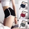 Women's Shorts High Elastic Waist Women's Shorts Solid Color Black White Hot Shorts Casual Summer Beach Sports Gym Streetwear Women'S ClothingL231222