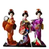 30cm kawaii japonais charmantes figurines geisha poupées avec beaux kimono house bureau décoration miniatures cadeau d'anniversaire 231222