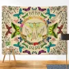 Tapestries Vintage Botanical Floral Scene Home Decor Tapestry Hippie Mandala Wall Hanging Boho Yoga Mat Cute Room