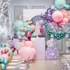 1 st Diy Mermaid Seahorse Shell Mozaïek frame stand ballon vulnummer doos verjaardagsfeestje kinderen speelgoed baby shower decoratie 231222