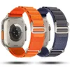 Nylongurt für Apfel Watch Ultra 2 Band 49 mm 44 mm 45 mm 40 mm 41 mm 42 mm 44 mm Nylonarmband Correa IWatch Serie 8 7 Se 9 6 5 4