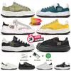 2024 New Fashion Maison Mihara Yasuhiro Mmy Sneakers Chaussures décontractées toile boucles en cuir Mason Men Femmes Blanc Blanc Green jaune Sneaker Rubber Sole Plateforme