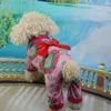 犬のアパレルスモールパジャマジャンプスーツ冬ペットポメラニアンプードルビチョンフライスシュナウザー衣類衣料品コスチュームシップ
