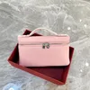 Evening Bags Lychee Grain Leather Colorful Handbag Lunchbox Bag Fashion Temperament Elegant Single Shoulder Handheld Cross Women Calfskin