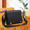 Designer Bag Men briefcase Leather Crossbody Bags District Shoulder Bags M46275 Classic Black Flower bookbag Wallet Women Tote Handbag Purse male Messenger Bag