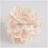 Flores decorativas grinaldas 10pcslot Luxury colorf Artificial Silk Hydrangea Flowers Cabe