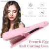 Hair Curlers Straighteners Hair Curling Iron French Egg Roll Curling Iron Hair Stick Hair Waver Beach Waves Curling Ceramic Heat Hair Styling ToolL231222