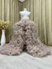 Skirts Luxury Extra Puffy Tulle Overskirt Floor Length With Train Women Detachabl Pography Flouncing Custom Made