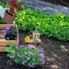 Dekoracje ogrodowe zasilane energią słoneczną gnome świąteczne ozdoby zewnętrzne z mini posągami do trawnika trawnika