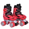 Sapatos meninas menino crianças criança criança ajuste roller patins sapatos deslizadores 4 rodas 2 linhas linhas linhas de patins ao ar livre para iniciantes