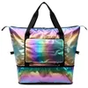 2023 Sports Fitness Bag Female Expandable Folding Large Capacity Travel Fashion Trend Portable Luggage Tote 231221