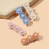 Hair Accessories Cute Clips For Born Baby Pearl Flower Hairpins Dacron Infant Sweet Girls Hairclips Children's