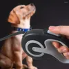 Dog Collars 3/5M Automatic Traction Rope Reflective Plastic Puppy Walking Leashes Metal Buckle Flexible Retractable Leash