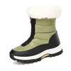 Buty śnieżne dla kobiet w 2023 r. Nowe zimowe ciepło pluszowe grube wodoodporne i przeciw poślizgowe bawełniane buty narciarskie na północny wschód