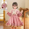 Robes de fille Robes enfant en bas âge bébé fille infantile princesse dentelle tutu robe de mariage enfants robe de fête enfants anniversaire bal Navidad Lolita