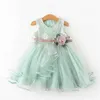 Jurken voor meisjes Baby meisjes jurk Casual kostuum Kinderen jurken voor meisjes Bloem babyjurk meisje feest Kleine prinses Tutu zomerjurk vestidosL231222