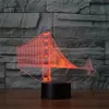 3D Golden Gate Bridge Night Light Touch Table Optical Illusion Lamps 7 Color Changing Lights Home Decoration Xmas Födelsedag GI249S