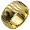 SZ 8-15 Man Seashell 18KT Gold Cringed Cring Ring R246MA245D
