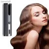 Hair Curlers Straighteners Hair Curlers Automatic Cordless Hair Curler Iron USB Rechargeable LCD Display Wireless Ceramic Rotating Curling Wave Hair ToolL231222