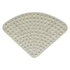 Tapis de bain Mats de bain fans-glissé de douche d'angle de coin du coin de douche en plas