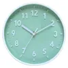 Wall Clocks Battery Operated 3D Number Clock Mounted Non-Ticking Round Colorful 8 Inch Silent Home