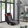 "Upgrade Your Gaming Setup with X Rocker Graphite 2 Bluetooth Wireless Foldable Rocking Video Gaming Floor Chair in Black, Red, and Grey - Dr Dh9Dw"