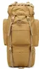 Backpack Men's 100L de grande capacidade para montanhismo Tactical Travel Tactical