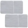 Bath Mats 4 Pcs Mat Stickers Keep Rug Place Carpet Wood Floor Japanese Corner Pads Holders Floors Non-woven Fabric Skid