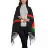 Herrtankstoppar Portugal Flag Tassel Scarf Women Soft Portuguese Pride Shawl Wrap Lady Winter Sharves