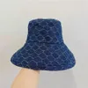 Desingers Bucket Hat роскоши широкие шляпы Brim Сплошное письмо Sunhats модная тенденция
