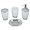 Bath Accessory Set 1 Of Bathroom Accessories 4 Piece Toiletries Imitation Resin Plastic Bamboo Plastics Combination