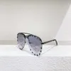 The Party Pilot Occhiali da sole Black Metal Grey Pinted Lens Men Classic Sun Glasses Uv400 Protezione Eyewear con Box256V