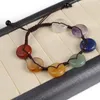 Strand 1strand Natural Stone Seven Chakra Woven Bracelet With Adjustable Size Charming Women Men Jewelry Accessories Party Daily Gifts