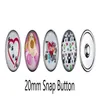 Metalen NSB2250 Snap Knopen Sieraden 18 mm Fashion Diy Charms Crystal Snaps Antique Metal230y