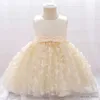 Girl's Dresses 2023 Baby Princess Dress For Girls Summer Clothes Infant 1 Year Birthday Baptism Party Dresses Flower Girl Wedding Costume 0-5Y