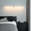 Wall Lamps Nordic LED Indoor 10W White/Black Lights For Home Bedroom Bedside Mirror Front Adjustable Sconce