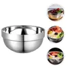 Bowls Stainless Steel Double Walled Insulated Soup Metal Snack Bowl Noodle Ramen Salad Mixing Ice Cream Noodles