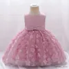 Girl's Dresses 2023 Baby Princess Dress For Girls Summer Clothes Infant 1 Year Birthday Baptism Party Dresses Flower Girl Wedding Costume 0-5Y