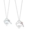 Original classic S925 Sterling Silver women's necklace fashion love key pendant necklace jewelry gift for girlfriend Y1204285h