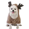 Abbigliamento per cani tuta invernale giacca in pile calda pigiama vestiti di alci graziosi per il piccolo costume da gatto natalizio di chihuahua ropa perro