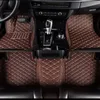 Tappetini per pavimenti in pelle di auto accessori interni surround in pelle piena personalizzati personalizzati