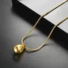 Collane a pendente classica cravatta per gocce d'acqua Colore oro in acciaio inossidabile Waterproof Gain Fashion for Women Jewelry