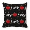 Pillow 40/45/50/60cm Heart Print Pillowcase Home Decor Seat Living Room Sofa Case Valentines Day Love Cover