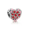 Аутентичная 925 серебряная серебряная эмалевая эмаль Love Heart Charms Розничная коробка европейские чарки из бусин браслеты