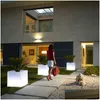 Kommerzielle Möbel beleuchtete quadratische leichte Blumentopf LED Luminous Pflanzer Töpfe Fabrik Direktverkauf Outdoor Funiture Drop Lieferung DHF3C