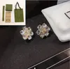 Stud Romantic Style Pearl Diamond Earrings Classic Designer Charm Stud örhängen Hot Märke Förpackning Butik presentörhängen