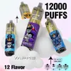 Vapme King 12000 Puffs使い捨てEタバコ12Kベイプペンデバイス20ml事前に充填されたベイプジュースメッシュコイルポッドカートリッジポッド850mah充電式バッテリーオリジナル